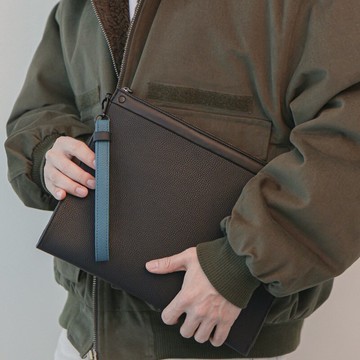 2020新款韓版pu皮納帕紋男士手提包橫款時尚零錢手抓包