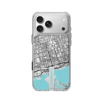 iPhone 17 Pro Max Clear Case（相機按鈕） 透明 - JOCR - Toronto (Black Logo)