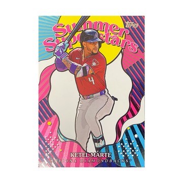 【Topps】凱特爾·馬提 球員卡(附保護套) 2025 Series 2 - Summer Superstars Ketel Marte #SS-2 MLB響尾蛇隊 棒球迷禮物 愛情禮物