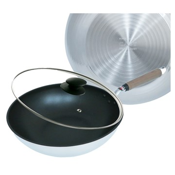 hokua 北陸 SenLenFan洗鍊粉絲版輕量不沾炒鍋 30cm 含蓋  1個