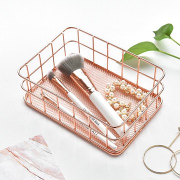 【收納職人】簡約北歐ins風創意鐵藝收納盒/置物盒/收納籃_小