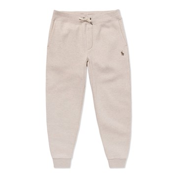 Polo Ralph Lauren RL 熱銷刺繡小馬刷毛棉長褲-燕麥色