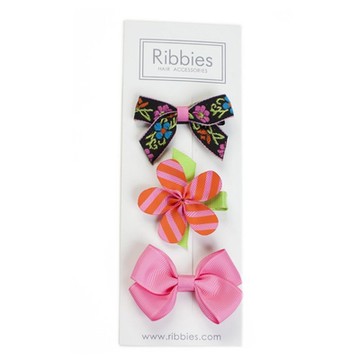 英國Ribbies 綜合緞帶3入組-Marley