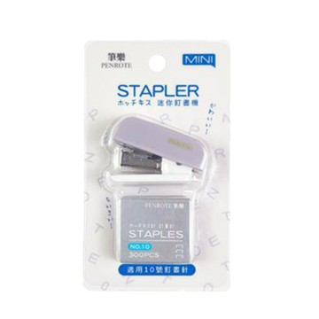 筆樂PENROTE MINI迷你釘書機/KC4138-P/紫色/10號針