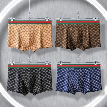 酷奇男內褲純棉無菌大碼紅色夏季男款寬松舒適男生潮流四角褲禮盒