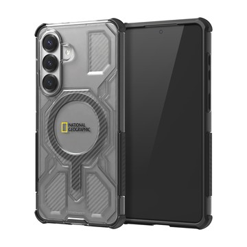 National Geographic Armor 拓荒保護殼 MagSafe磁吸 手機殼 適用 Galaxy S26 Plus - 透黑