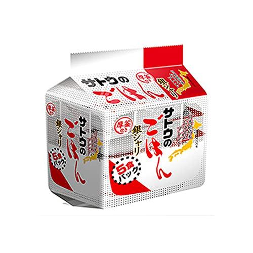 サトウ食品 サトウのごはん 銀シャリ 200g 5食パック 4個セット 20食 (x 4)