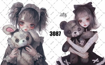 original sticker o.3087 人物貼紙 原創貼紙 cotton melody