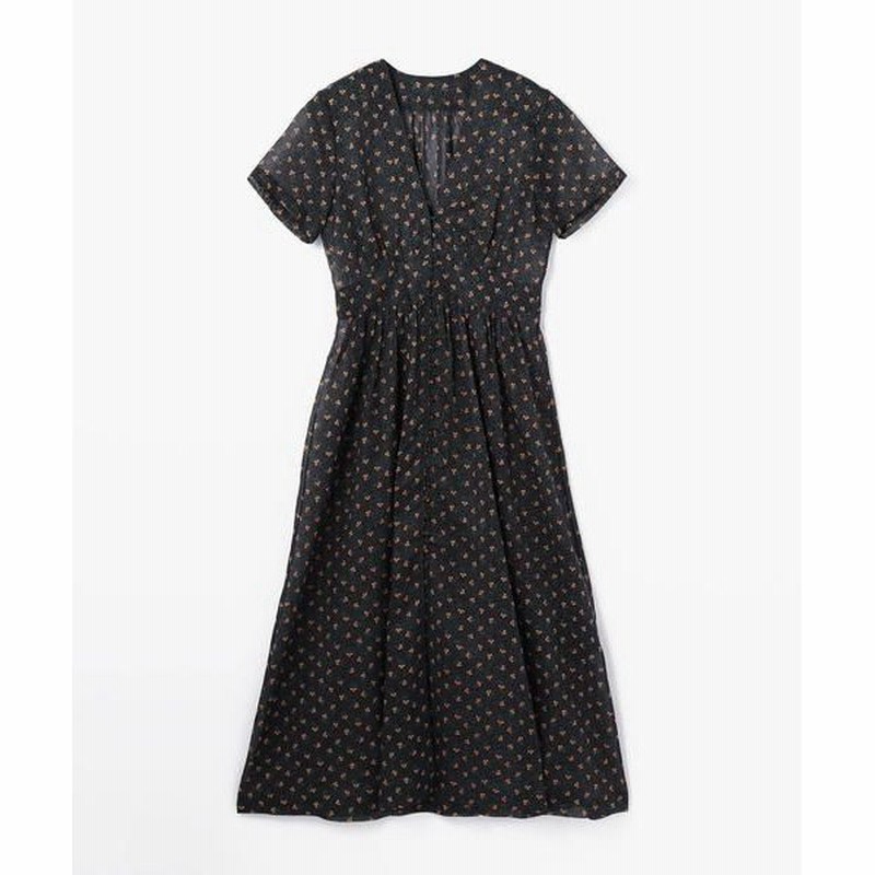 Tomorrowland トゥモローランド コットンプリント ハーフスリーブロングワンピース 通販 Lineポイント最大0 5 Get Lineショッピング