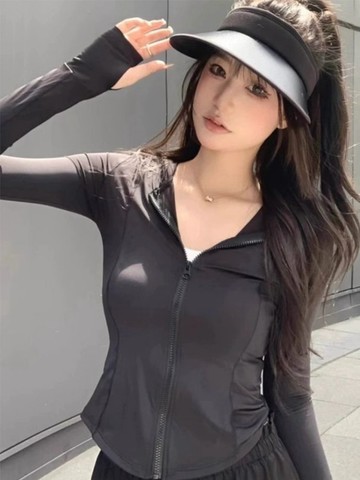 【又防曬又顯瘦！】防曬衣 99%防曬 瑜伽服 運動服 修身防曬衣 開衫防曬外套  防曬連帽外套 冰絲防曬衣 B237