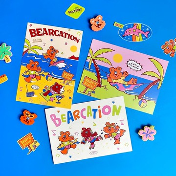 DADDY | Daddy Postcard 推出超可愛的夏日小熊主題明信片