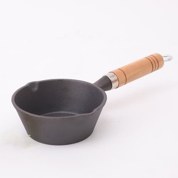 熱油潑油鐵鍋淋油潑面嗆油專用小平底鑄鐵鍋不粘家用煎蛋餃神器