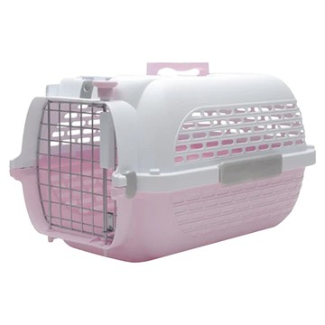 HAGEN CATIT 旅行提籃 M/M 56.5 cm x 37.6 cm x 30.8 cm  48.3 x 32.6 x 28 cm  粉紅色 + 白色  1個