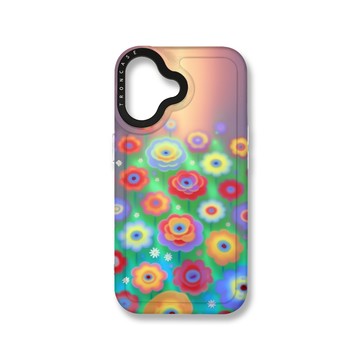 iPhone 16  殼 TRON iPhone 16 炫彩花朵 MAGSAFE 磁吸 太空殼 透白款 手機殼