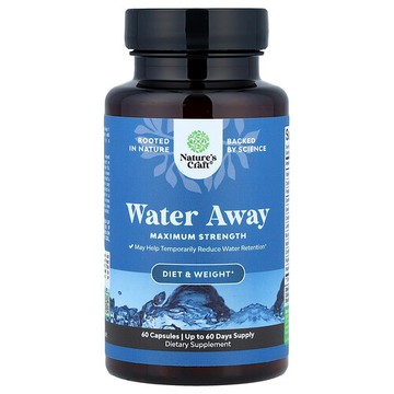 Nature's Craft, Water Away，特強型，60 粒膠囊