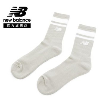 【New Balance】條紋中筒襪_中性_卡其色_LAS51241BEI