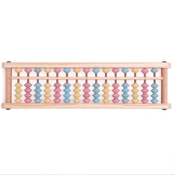 播州算盤 15檔木製算盤-粉色