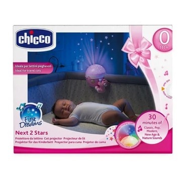 【出清品】69_Chicco-Next 2 Me專用星星投射晚安熊(粉紅), 粉紅