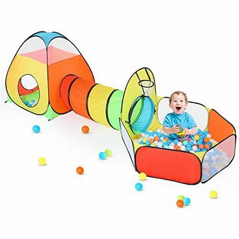 3 In1 子供 テント 基地 プレイテントプレイトンネル付きポップアッププレイテント男の子と女の子用おもちゃ赤ちゃん用おもちゃキッズ 並行輸入 通販 Lineポイント最大0 5 Get Lineショッピング