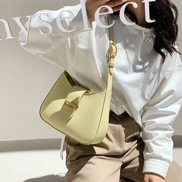 【Hermosa】 韓版法棍包 單肩腋下包 手提包 單肩包 腋下包 小方包 包包女 馬鞍包 手機包 餃子包 月牙包
