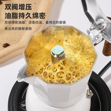 ✅雙閥摩卡壺意式煮咖啡機電陶爐咖啡器具