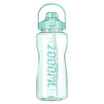 阿莎&布魯 大容量彈蓋吸管水壺 PC材質 耐熱-20°C~120°C  1個  2L  綠色