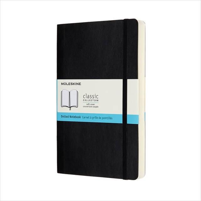 MOLESKINE モレスキン クラシック ノートブック エクスパンデット ソフトカバー ブラック ラージサイズ ドット