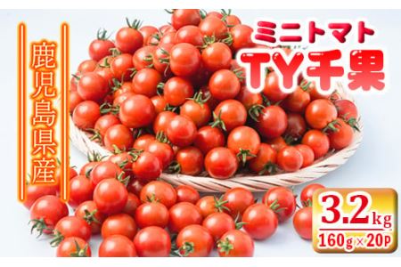 No.665 ミニトマト「TY千果」(計3.2kg・160g×20パック)