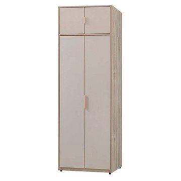 ASSARI 布茲2.7尺加高雙吊衣櫃(寬80x深60x高240cm)