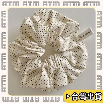 🔥臺灣出貨🔥可開發票✅輕飾時光"Creamood"原創 日本迷你波點面料 大號大腸髮圈
