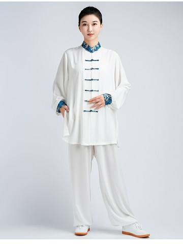 太極服女2025新款高端比賽表演改良好看的太極拳練功服裝男春秋季