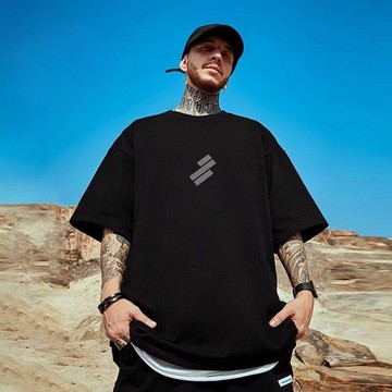 潮牌印花短T 日系 寬鬆 短袖T恤 情侶t 大尺碼 印花t 五分袖 短袖男 男t 男生T恤（BW505）【壹號站】