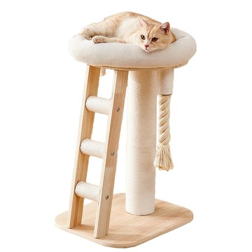 實木貓跳台 貓咪太空艙 貓爬架貓窩貓樹一體 貓爬架 貓爬柱 大貓專用貓跳台 大型猫爬架  貓玩具 貓遊樂園【IPSKY】