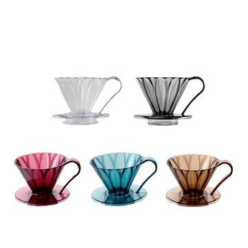 日本三洋 CAFEC 花瓣濾杯 樹脂款 Tritan款 V01 V02 1-2人份/2-4人份