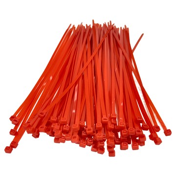 POLYWELL 寶利威爾 自鎖式束線帶 PW15-T65-0070 5 x 300mm 100條  紅色