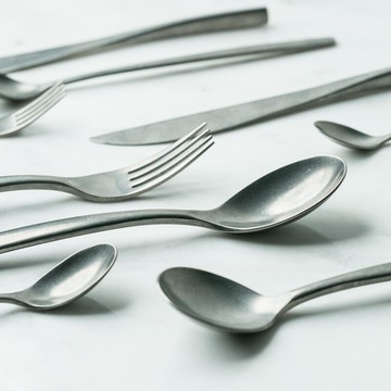 朵頤復古西餐餐具不銹鋼刀叉勺創意牛排刀圓頭勺果叉餐具套裝家用1入