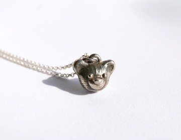 森林熊項鍊/silver925