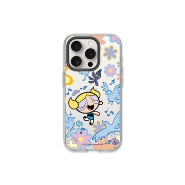 RHINOSHIELD iPhone 15/Plus/Pro/Pro Max Clear 抗黃化透明防摔手機殼｜飛天小女警-泡泡