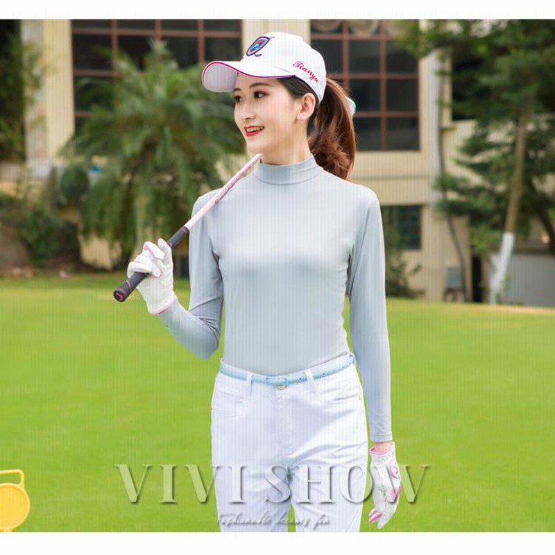 一度着用のみ ランバンスポーツ ゴルフ uv 速乾 長袖 日よけ 40