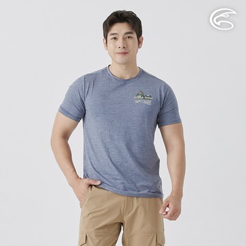 ADISI 男WINCOOL涼感乾爽機能圖T AL2511107 海藍 (M-3XL)｜萊卡 彈性 吸濕排汗 快乾 防曬 抗UV 排汗衣