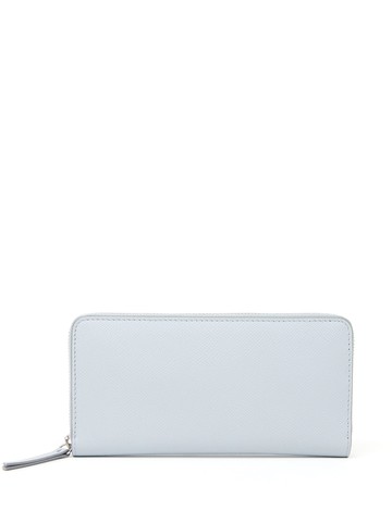 Maison Margiela - four-stitch logo wallet - men - Calf Leather/Calf Leather/Viscose - One Size - Blue