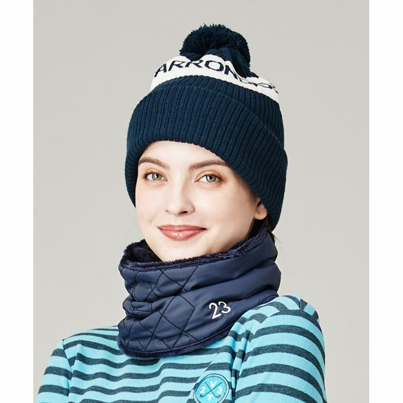 オンワード 23区golf ファッション雑貨 Women 撥水 リバーシブル タフタネックウォーマー ネイビー F レディース 送料無料 通販 Lineポイント最大1 0 Get Lineショッピング