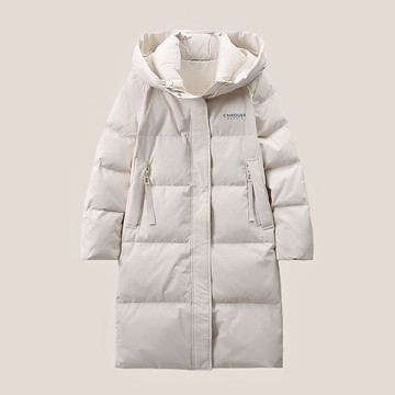 2024男女同款  羽絨服中長款冬季時尚保暖厚寬松 外套鑫弘-素時衣櫥