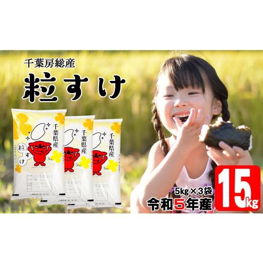 ふるさと納税 千葉県 富津市 令和5年 千葉房総産「粒すけ」15kg（5kg×3袋）精米