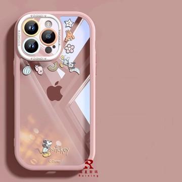 摘星米老鼠  蘋果17 16E 15promax手機殼防摔全包iPhone14透明邊13硅膠軟殼12 11 6 7 8