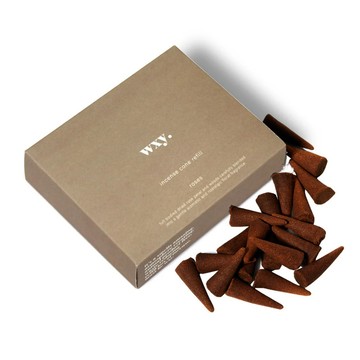 英國 WXY 玫瑰香錐（天然無毒塔香 居家舒壓香氛香塔 精油香薰擴香蠟燭香熏 室內薰香空間熏香 香水香芬薰香塔禮盒錐香