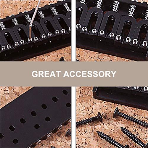 ARTIBETTER Guitar Bridge Set Bass Bridge String Lock String Guitar Saddle Bridge Top Load Guitar Tailpiece for Guitar Musical Instrument Bass