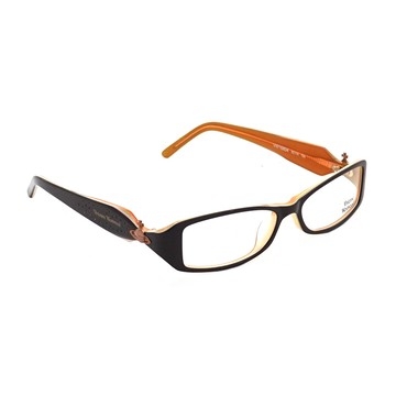 【Vivienne Westwood】英倫復古撞色光學眼鏡(黑橘)VVW168-04