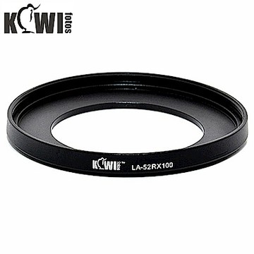 KIWIFOTOS索尼Sony副廠 RX100系列相機轉接環套筒LA-52RX100(可裝口徑49mm濾鏡.放大鏡.近攝鏡)適II III IV V VA M2 M3 M4 M5