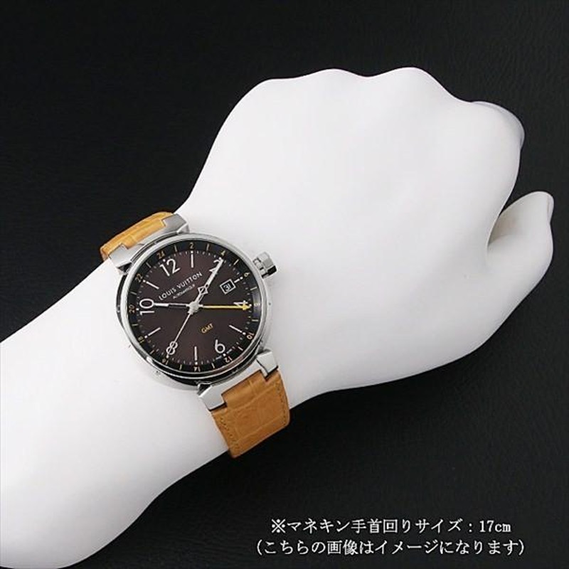 ルイヴィトン タンブール オートマチック GMT Q1155Z 中古 メンズ 腕時計 | LINEショッピング